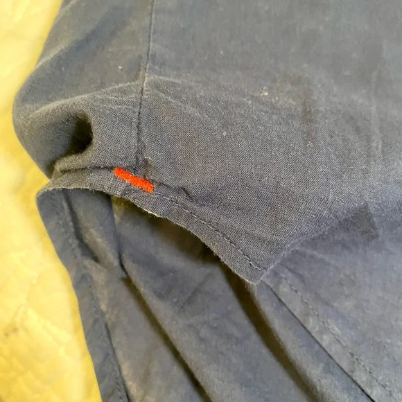 XIRENA cotton channing shirt in navy short sleeve XL - Picture 8 of 12